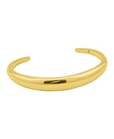 Adornia Gold Tarnish Resistant Gold Dome Cuff Bracelet