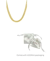 Adornia Gold Wheat Herringbone Chain Necklace