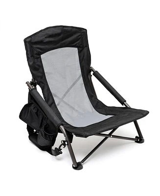 Mondawe Portable Folding Single Camping Chairs with Carry Bag & Cup Holder