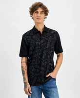 Karl Lagerfeld Paris Men's Signature-Print Polo Shirt