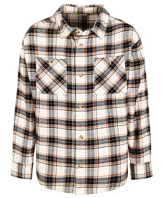 Epic Threads Little & Big Boys Margot Plaid Button-Down Flannel Shirt, Created for Macy's