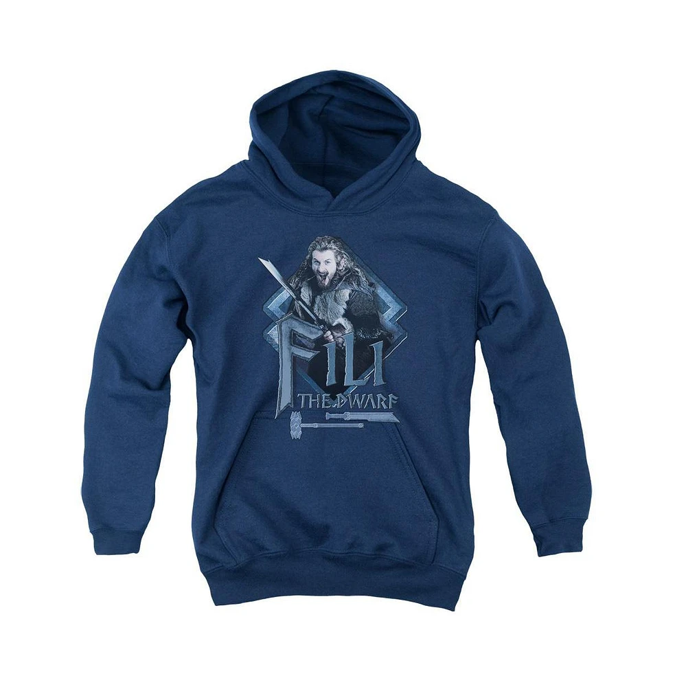 The Hobbit Boys Youth Fili Pull Over Hoodie / Hooded Sweatshirt