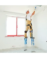 Yescom 16"-24" Drywall Stilts Adjustable Height with Protective Knee Pads Aluminum for Ceiling Painting Construction