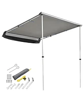 Yescom 4.6x6.8Ft Car Side Awning Rooftop Pull Out Tent Shelter for Camping Picnic