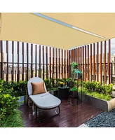 10x13 Ft 97% Uv Block Rectangle Sun Shade Sail Hdpe Canopy Patio Garden 2 Pack