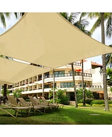 16x20 Ft 97% Uv Block Rectangle Sun Shade Sail Hdpe Canopy Patio Garden 2 Pack