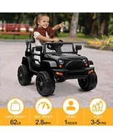 Yescom 12V Kids Ride On Truck Car Jeep with Remote Control, Led,3 Speeds