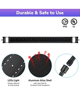AquaBasik Yescom Led Aquarium Light 22 inch to 30 App Wifi Control Fish Tank Full Spectrum with Extendable Brackets Timer For Freshwater Pl