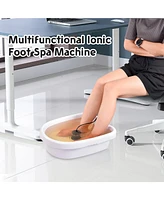 Yescom 25W Personal Foot Bath Spa Massager Machine w/ Tub Health Care Ionic Detox Home Salon