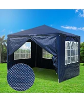 10'x10' Party Wedding Tent Canopy Outdoor Heavy Duty Gazebo Event w/ 4 Side Walls
