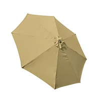 Yescom 9ft UV50+ Fade Resistant New Olefin Outdoor Patio Umbrella 8 Rib Crank Tilt Beach Market Table Water Repellent