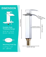 Yescom Aquaterior Modern 1 Hole Bathroom Faucet Vanity Sink Basin Single Handle Diy Kitchen Chr