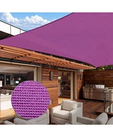 Yescom 13x10 Ft 97% Uv Block Rectangle Sun Shade Sail Hdpe Canopy Cover Net Balcony