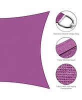 Yescom 2 Pack 13x10 Ft 97% Uv Block Rectangle Sun Shade Sail Hdpe Canopy Cover Net Yard