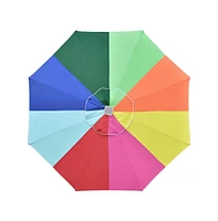 Yescom 9Ft UV50+ Universal Replacement Umbrella Canopy Patio Beach Parasol Top Cover