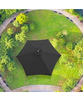 9 Ft Patio Umbrella Replacement Canopy Market Top Cover Table Outdoor Pool