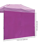 Instahibit Sidewall UV30+ Fits 10x10ft Canopy Outdoor Picnic 1 Piece Camping