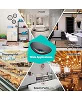 Aquaterior Bathroom Oval Tempered Glass Vessel Sink Counter Top Basin 2 Pack