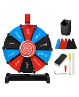 WinSpin 12" Tabletop Diy Color Prize Wheel 10 Slot Editable Spin Game Trade Show