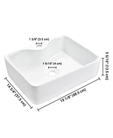 Aquaterior Rectangle Bathroom Vessel Sink Above Counter Porcelain Ceramic Basin