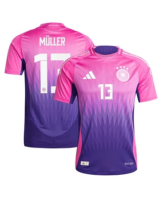 Adidas Men's Thomas Muller Pink Germany National Team 2024 Away Authentic Jersey