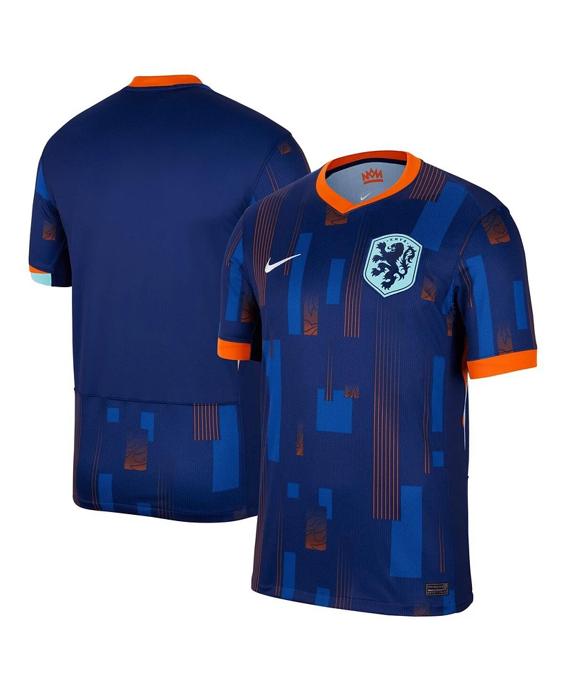 Nike Men's Blue Netherlands National Team 2024 Away Replica Blank Jersey