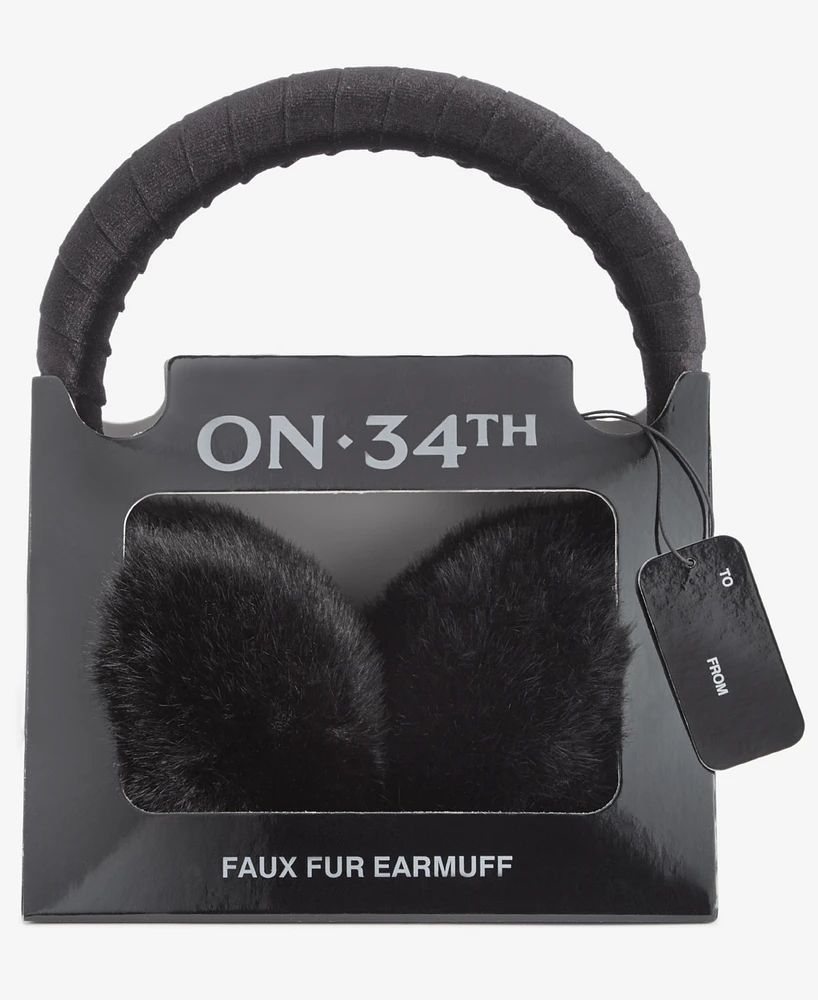 On 34th Women's Faux-Fur Earmuffs Boxed Gift, Created for Macy's