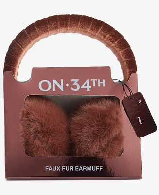 On 34th Women's Faux-Fur Earmuffs Boxed Gift, Created for Macy's