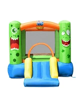 Inolait Inflatable Castle Bounce House Jumper Kids Playhouse with Slider