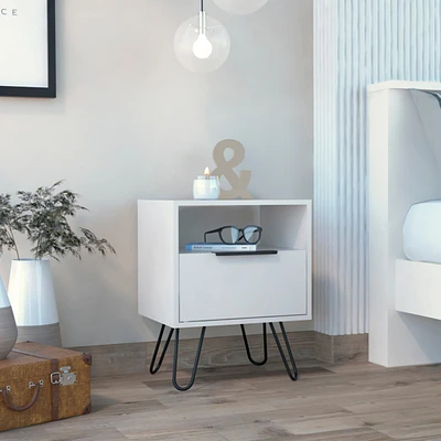 Fm Furniture Vienna Nightstand, Shelves