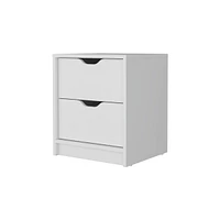 Fm Furniture Dillon 2 Drawers Nightstand