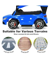 Sugift 3-in-1 Mercedes Benz Ride-on Toddler Sliding Car