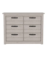 Fm Furniture Westport Six Drawer Double Dresser