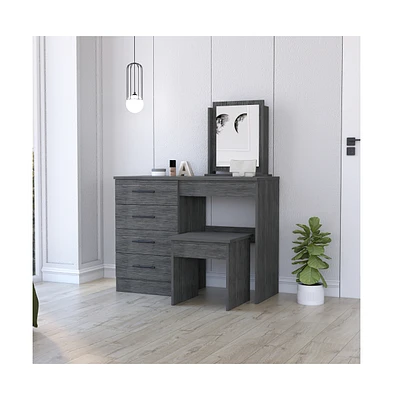 Fm Furniture Merlot Makeup Dressing Table