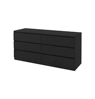 Fm Furniture Seul 6 Drawer Double Dresser