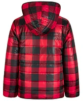 Epic Threads Little & Big Boys Buffalo Plaid Reversible Hooded Puffer Jacket, Created for Macy's