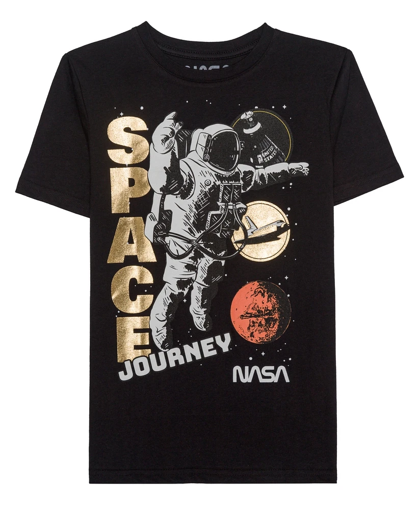 Nasa Big Boys Short Sleeve Graphic T-shirt