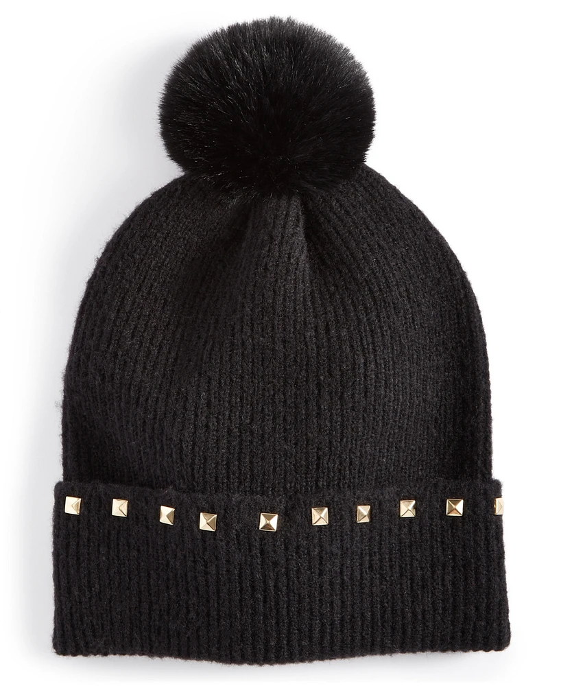 I.n.c. International Concepts Women's Studded Beanie, Created for Macy's