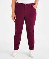 Style & Co Plus Size High-Rise Straight-Leg Pants, Created for Macy's