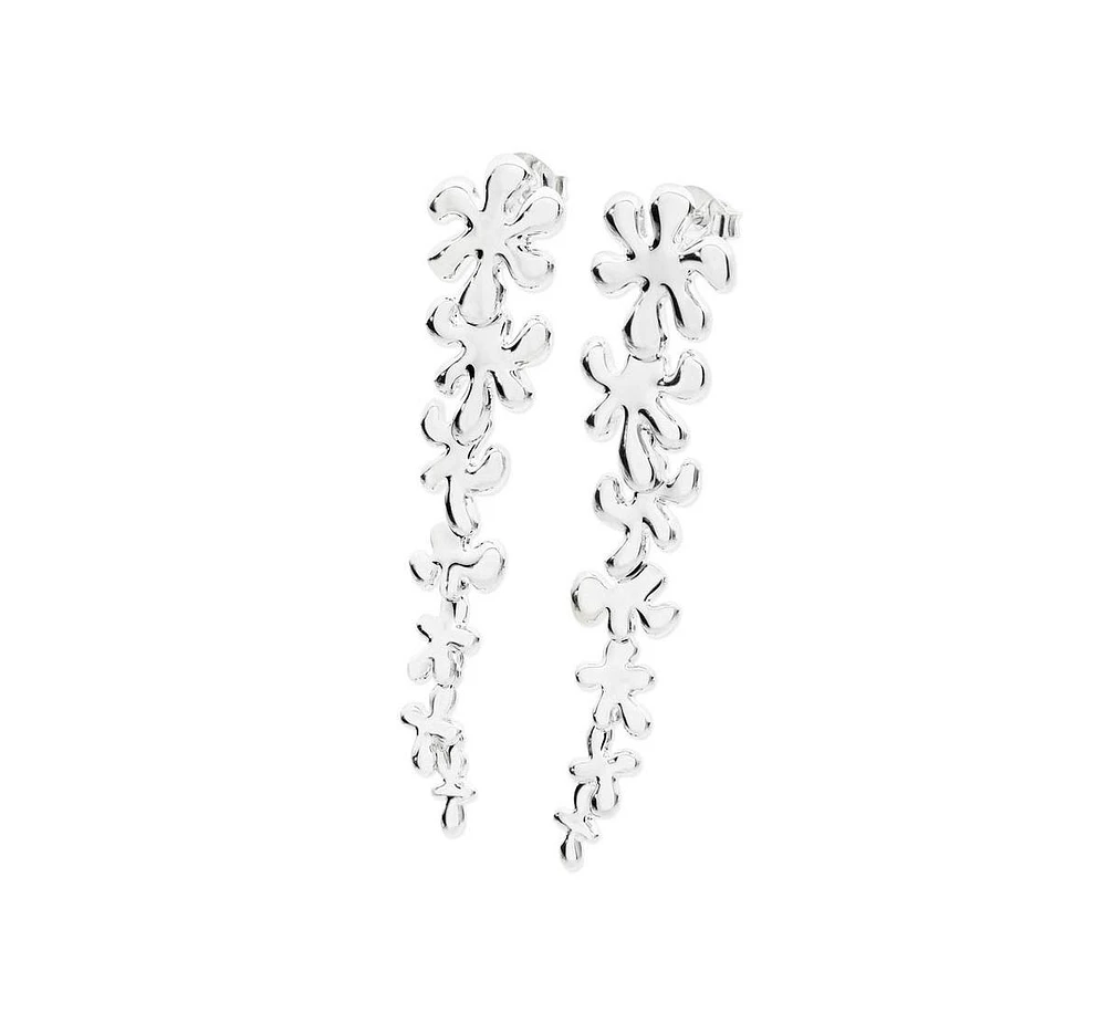 Lucy Quartermaine Long Taper Splash earrings