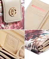 Giani Bernini Floral Saffiano Framed Indexer Wallet, Created for Macy's