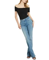 Guess Women's Mid-Rise Faded Bootcut Jeans