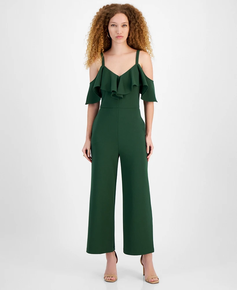 Rachel Roy Women's Roma Ruffled Off-The-Shoulder Jumpsuit