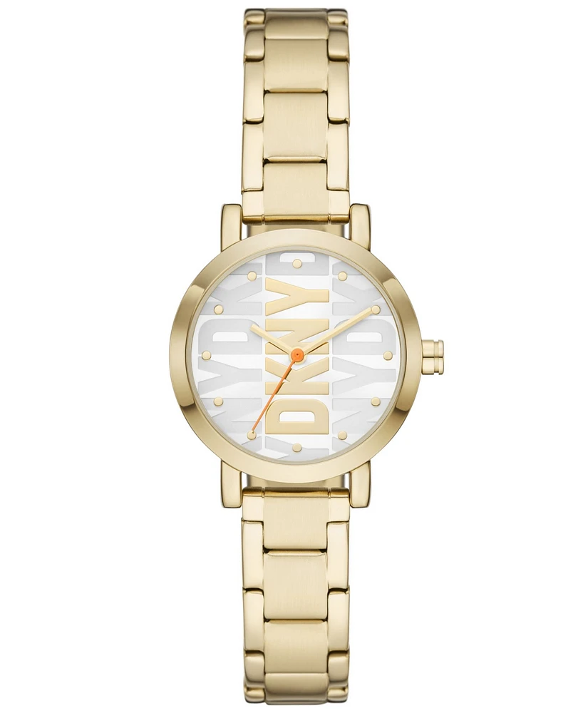 Dkny Women's Soho Three-Hand -Tone Stainless Steel Watch 28mm