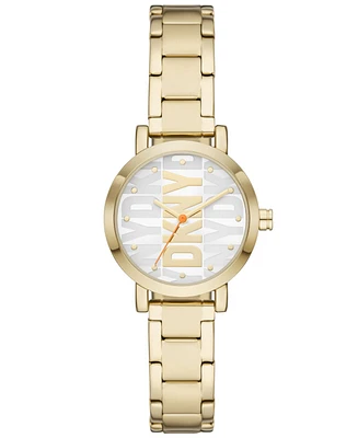 Dkny Women's Soho Three-Hand -Tone Stainless Steel Watch 28mm