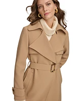 Donna Karan New York Women's Belted Notched-Collar Trench Coat