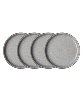 Denby Studio Grey 4 Piece Coupe Dinner Plate Set