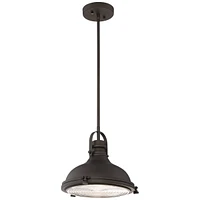 Possini Euro Design Verndale Bronze Dome Mini Pendant Light 11 1/2" Wide Farmhouse Industrial Rustic Urban Barn Fixture Dining Room House Entryway Bed