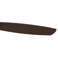 Casa Vieja 52" Casa Elite Mid Century Modern Farmhouse Rustic Indoor Ceiling Fan 4 Blade Led Light Remote Control Oil Rubbed Bronze Finish Brown Blade