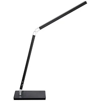 Jett Modern Desk Table Lamp 16 1/2" High with Usb Charging Port and Nightlight Led Black Aluminum Touch On Off Dimmer for Bedroom House Bedside Nights